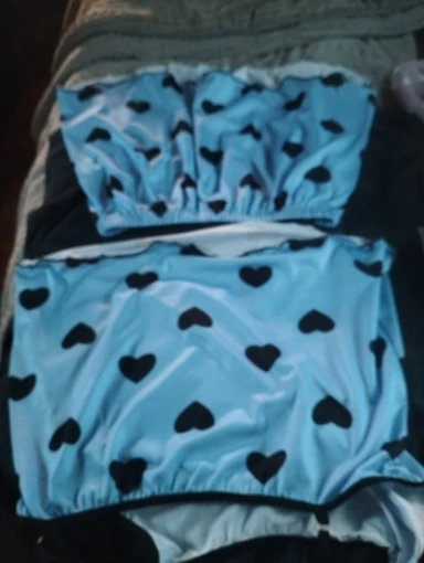 Charming Pink Heart Pajama Set for Effortless Summer Comfort photo review