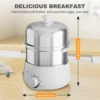 Egg Cooker - CACHOO 14-Egg Capacity Electric Hard Boiled Stainless Steel Egg Cooker with 30-Min Timer and Auto Shut-Off 5