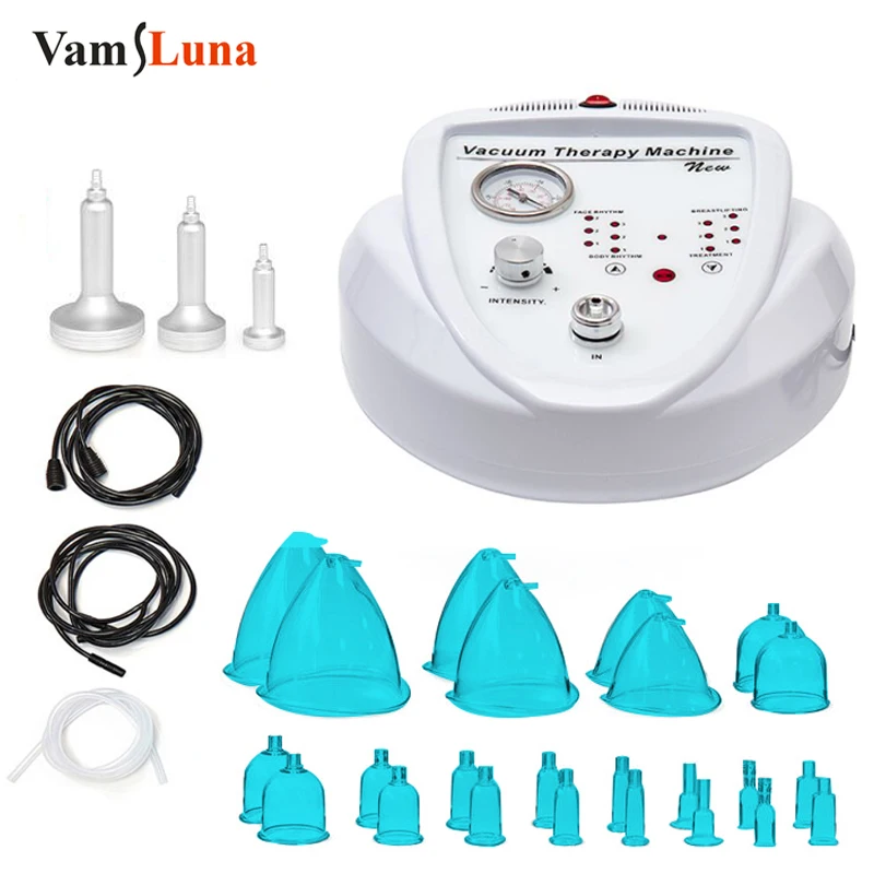 Vamsluna Nuovissimo 24Pcs Blue Cups Bbl Ventosa Machine Butt Colombien Lifting Vacuum Therapy Kit Macchina Per L'Ingrandimento Del Seno