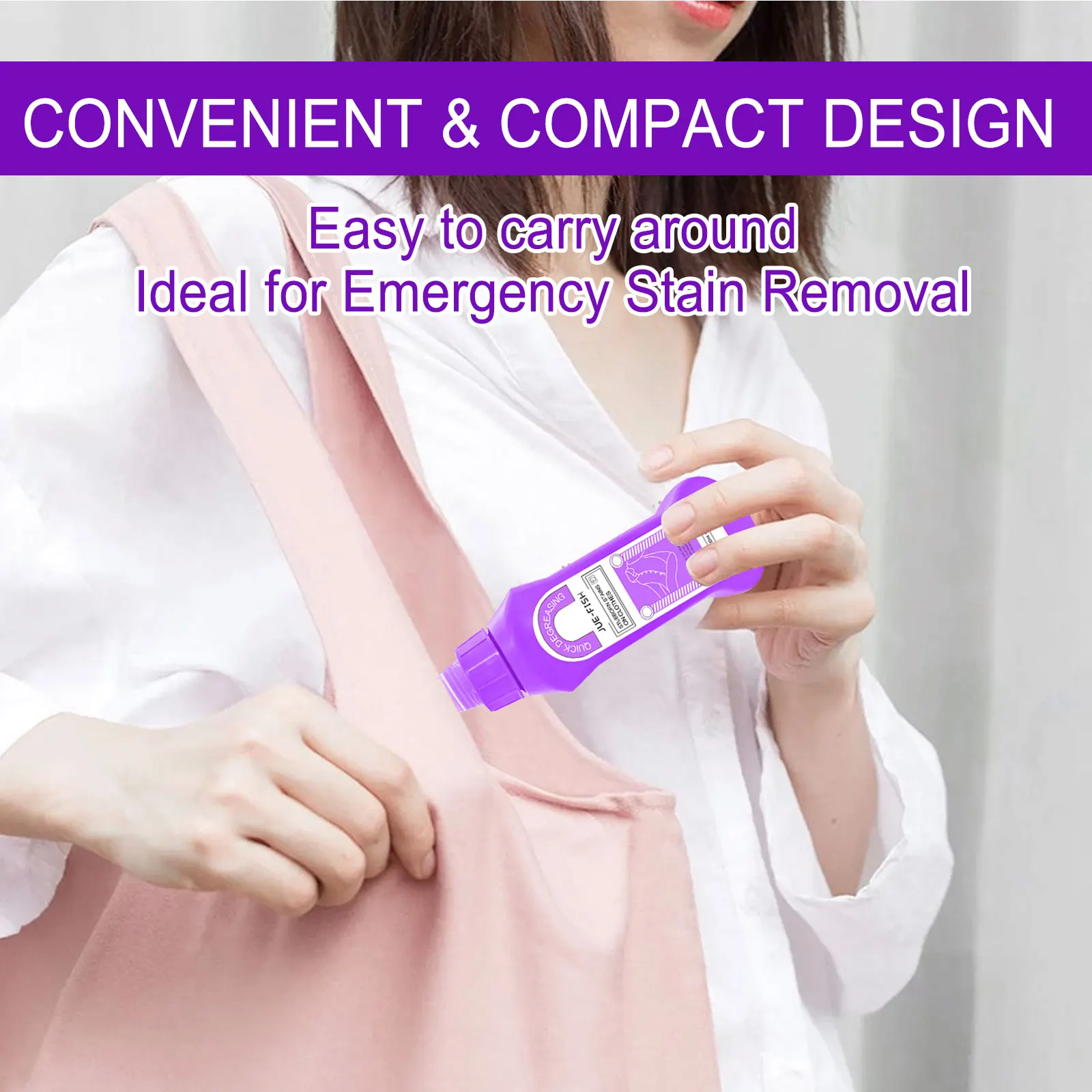 Jue-Fish Clothes Cleaning Stain Removing Agent Quick Decontaminate Clothes Stubborn Stains Remover Laundry Detergent Liquid