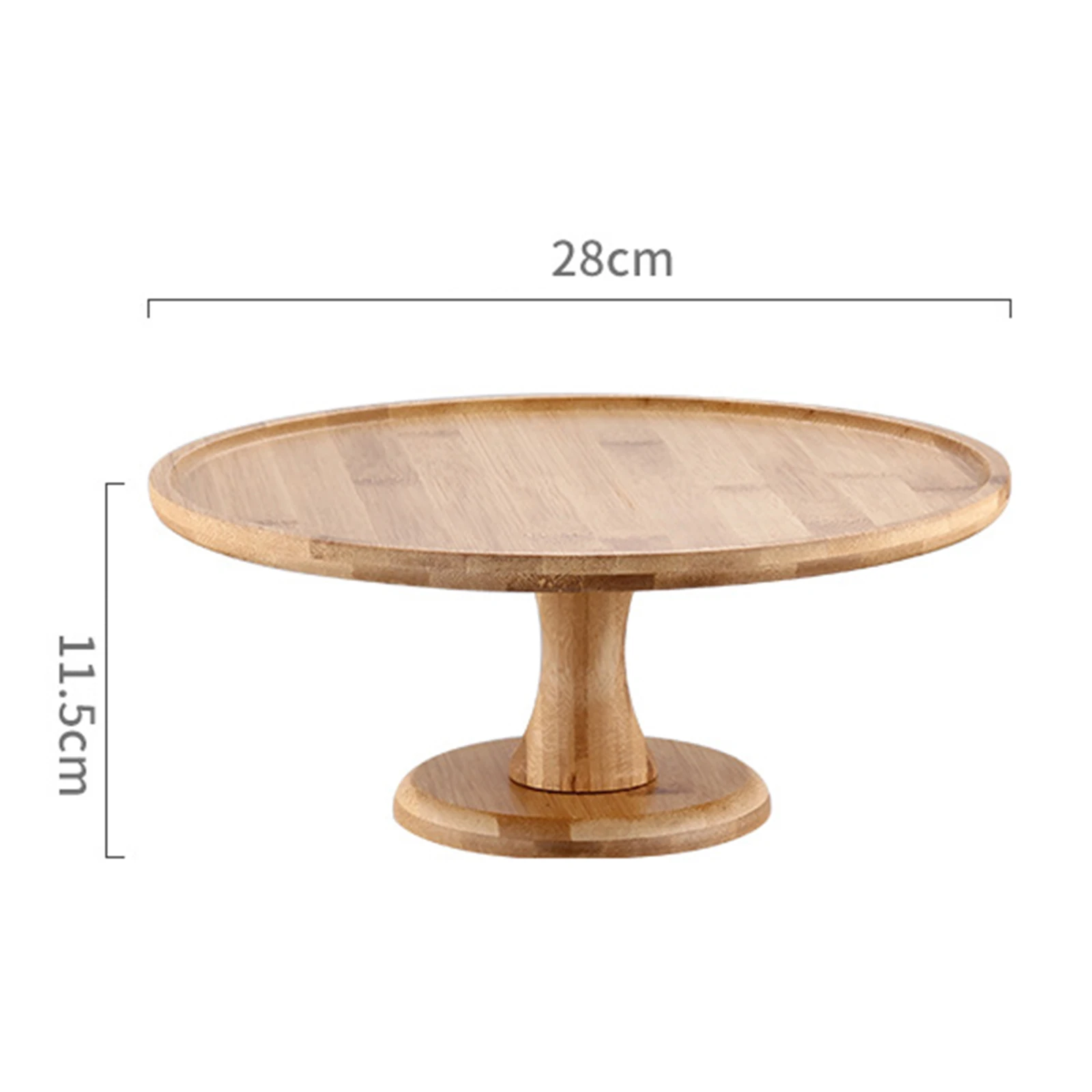 Household Cake Stand Round Party Dessert Wooden Tray Cupcake Holder Stand for Wedding Banquet Party Centerpiece Decoration