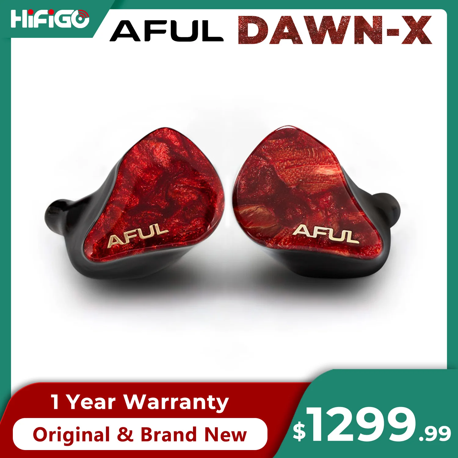 イヤホン AFUL DAWN-X AFUL DAWN-X 1DD+8BA+4EST+1BC Drivers In-Ear Earphones — MusicTeck