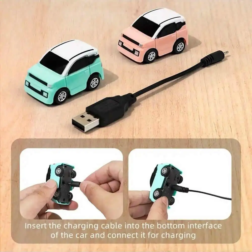 Remote Control Car Watch LED Toy 2.4GHz Mini Watch Remote Control Car Alloy RC Car Wrist Racing Watch Interactive Racing Game To 4