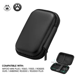 Enhanced Gaming Console Protective EVA Carrying Case - Portable Storage Bag (Black Case and Caps)