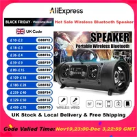Portable Handheld Wireless Bluetooth Speaker Karaoke Subwoofer Powerful Smart Stereo Speaker For Car Audio Party Beach Camping