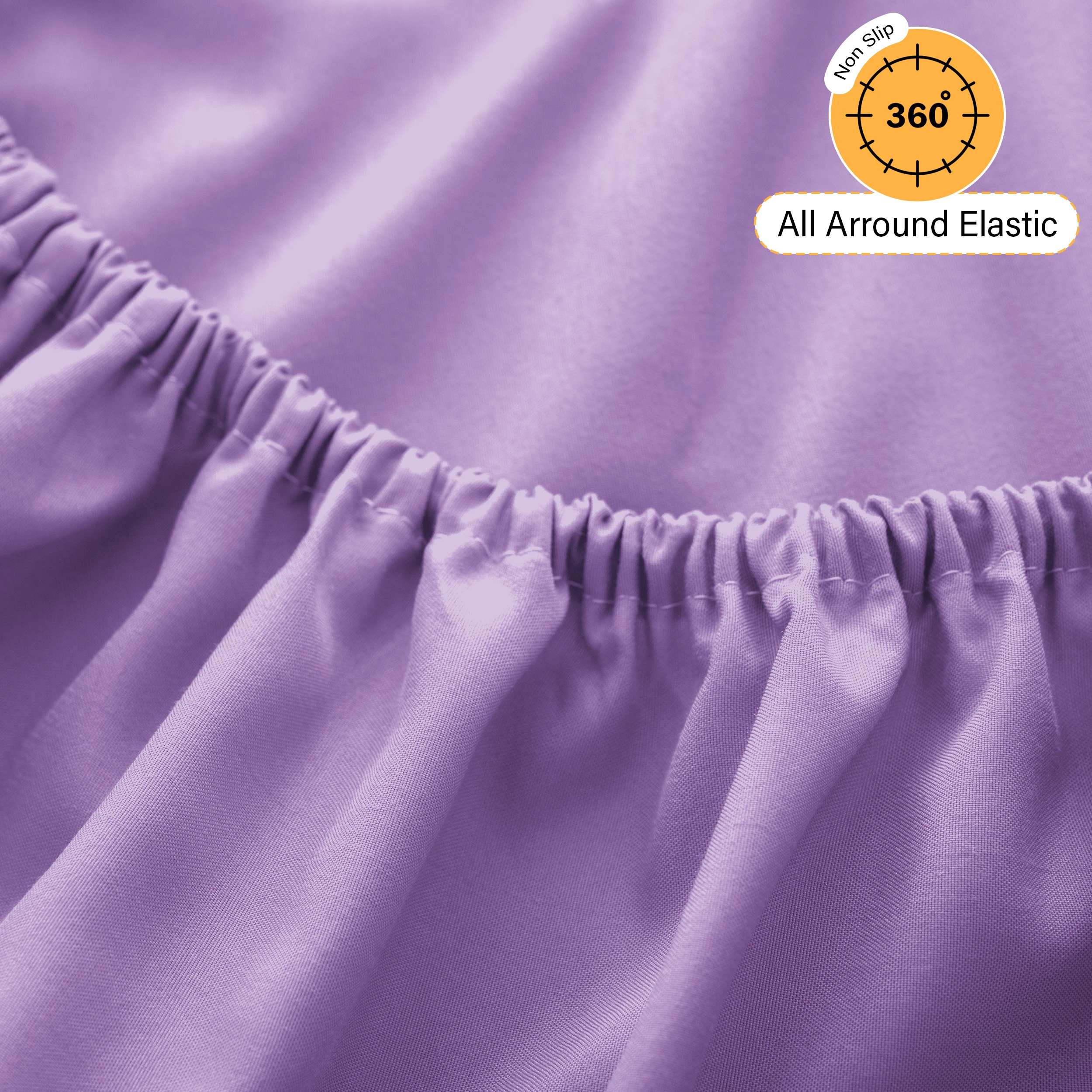 LUX Décor Sheet Set - 3 Piece Ultra-Soft Microfiber Bed Sheets with Flat Sheet, 16 Inches Deep Pocket Fitted Sheet 6