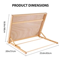 Adjustable Wooden Tabletop Easel 5 Angle Foldable Drawing Board Stand Portable Artist Painting Sketching Book Holder Reading Stand for Canvas Notebook Tablet 4