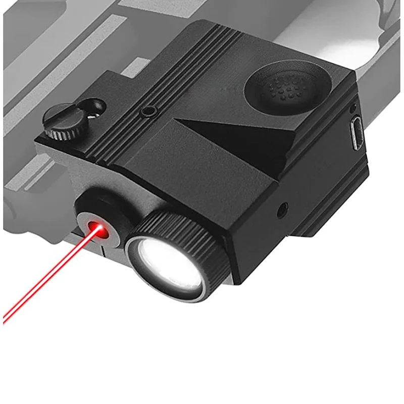 

Red Dot Laser Sight Gun LED Flashlight Combo ≤5mW 520-532nm Class IIIA and Adjustable Picatinny Handgun Fits Subcompact Pistols
