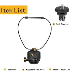 Magnetic Neck and Chest Strap Mount Bracket - A