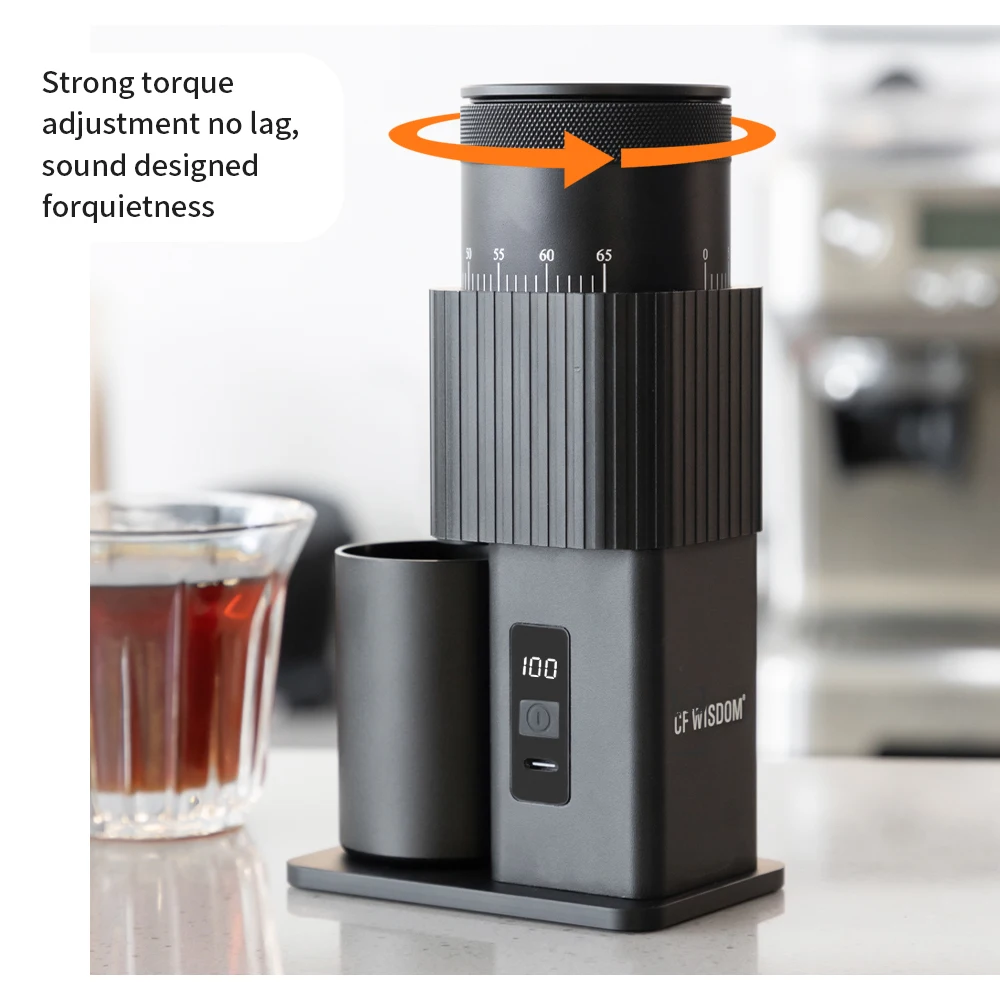 CF WISDOM Electric Coffee Grinder - مطحنة قهوة كهر...