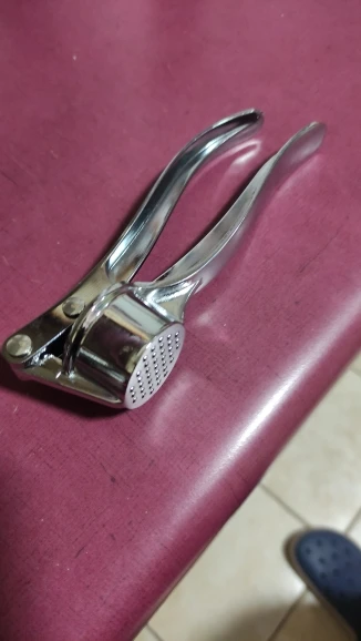 Easy Crush: Stainless Steel Garlic Press - Master the Garlic Game photo review