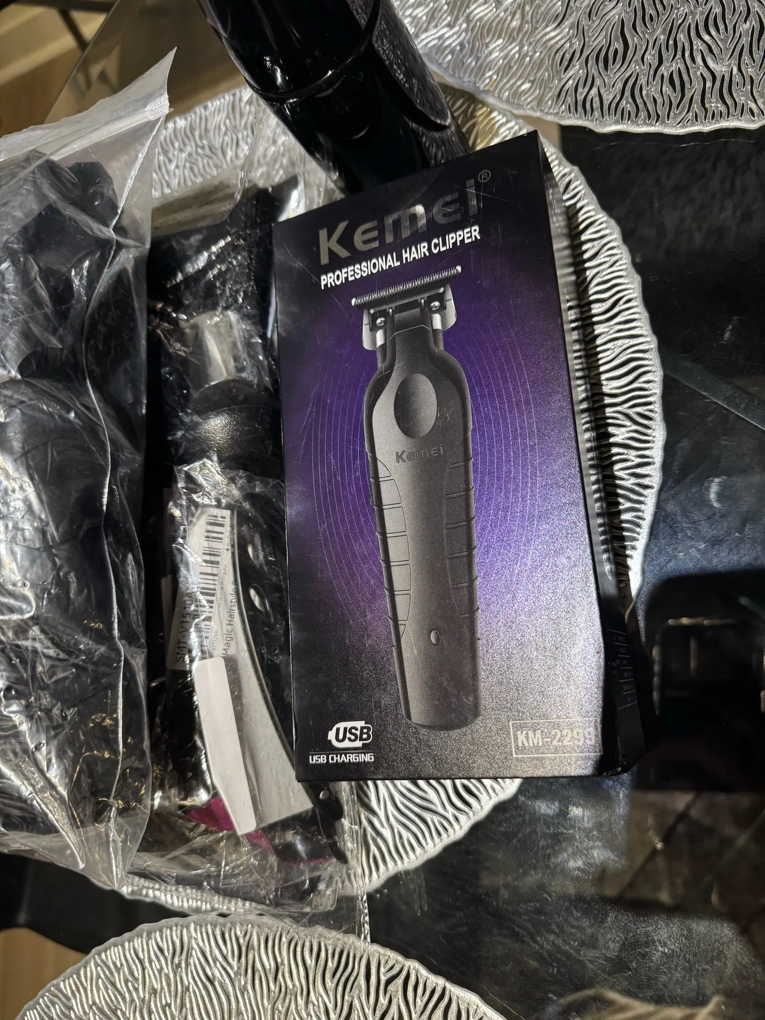 Kemei 2299 barbeiro aparador de cabelo sem fio 0mm zero lacunas escultura clipper detalhe profissional máquina corte acabamento elétrico photo review