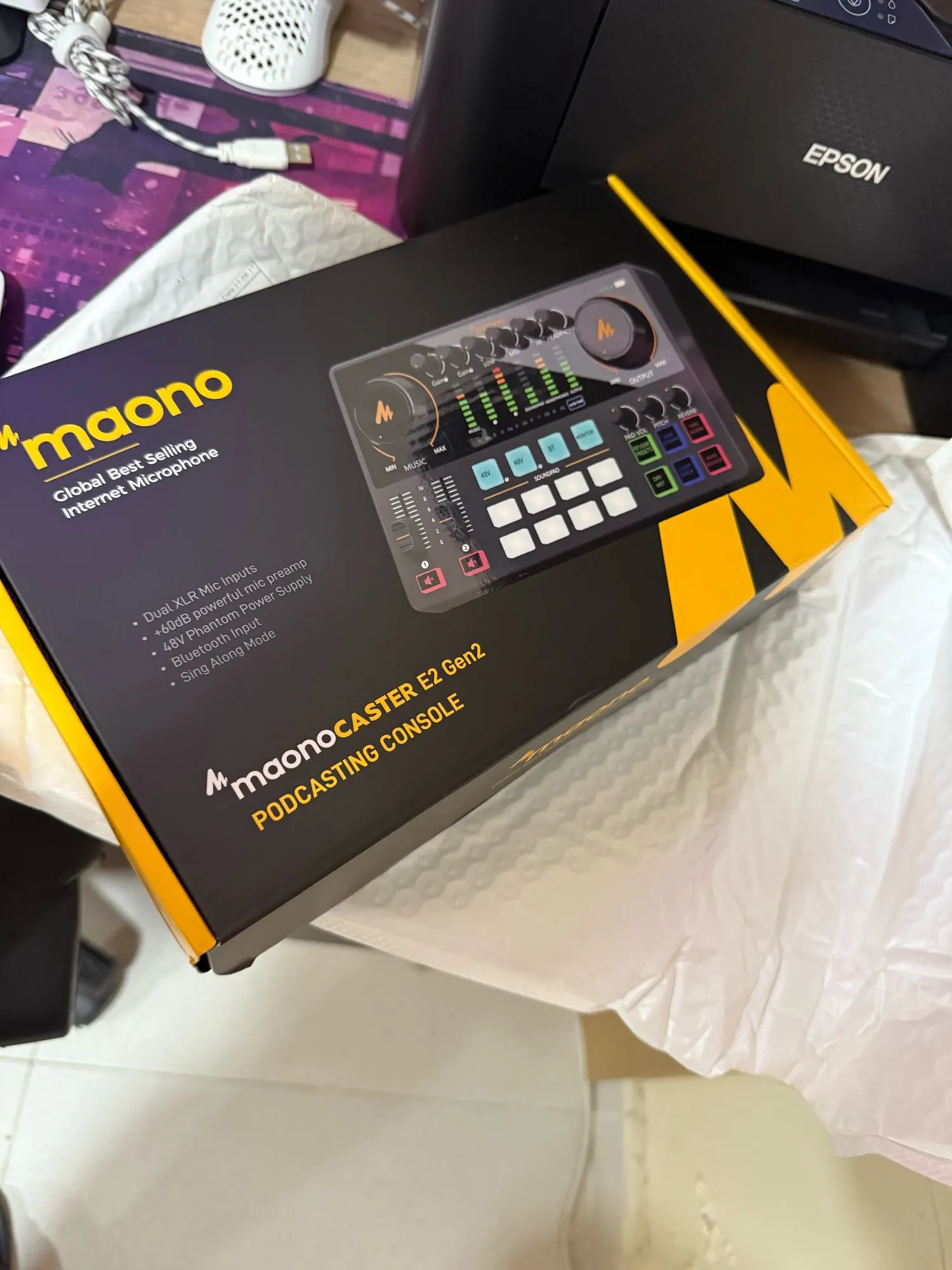 Maono AME2 オーディオインターフェイスサウンドカード DJ ミキサー