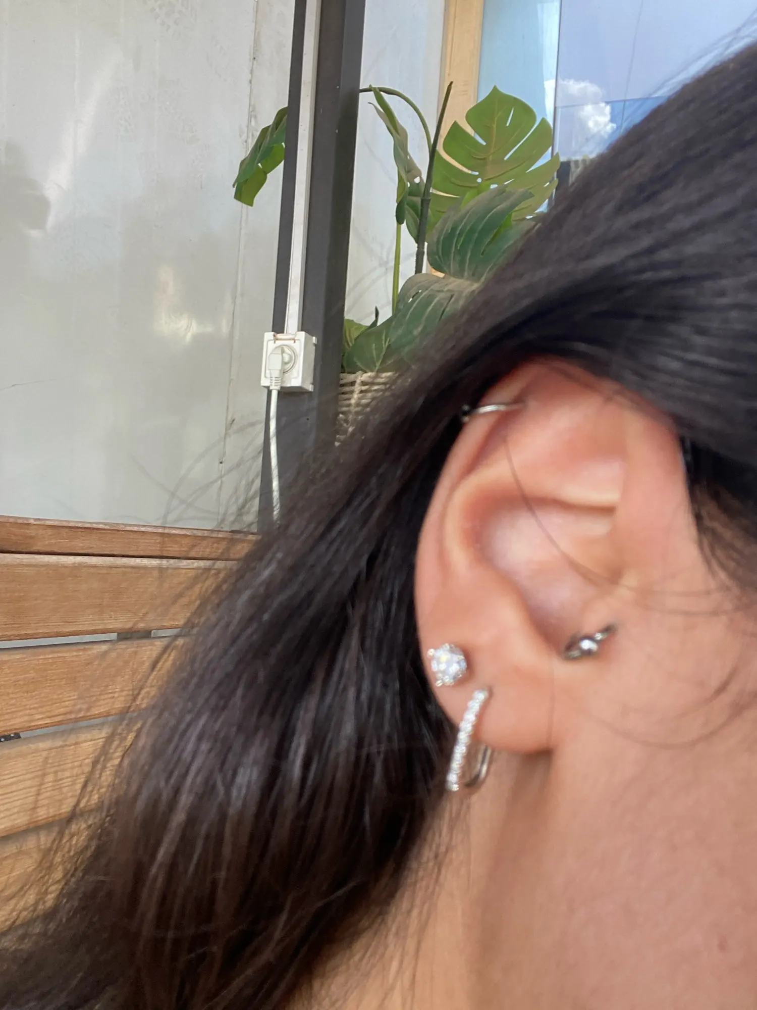 Moissanite Ear Stud Earrings photo review