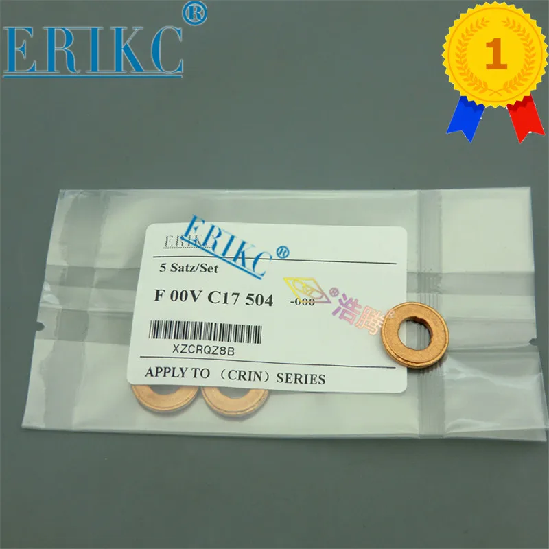 

F00VC17504 F 00V C17 504 ERIKC Common Rail Injector Copper Washer size 7.1X15X2mm thickness 2mm