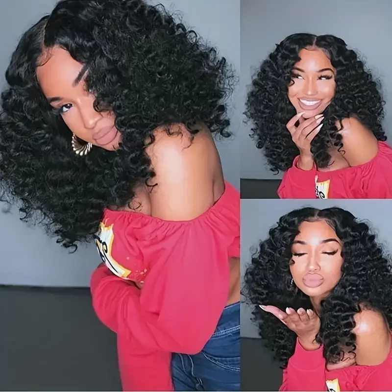 Loose Wave 3/4 Pcs Bundles With Frontal Brazilian Remy Human Hair Bundle With Transparent Lace Closure Natural Color Human Hair