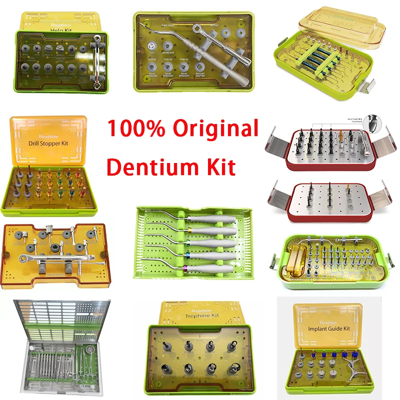 Dentium – Kit d'implant dentaire Dask, bouchons de forage