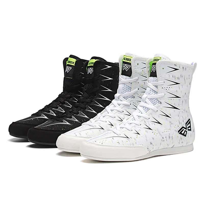 Child Small Size 32 34 High Cut Boxing Wrestling Shoes Breathable Combat Sneakers Martial Arts Taekwondo Lace Up Boots