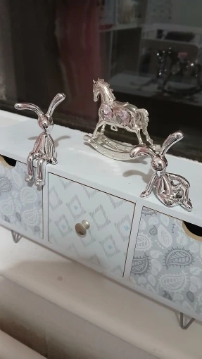 Long Eared Rabbit, Creative Rabbit Ornament, 3D Rabbit Ornament, DIY Decoration, Car Interior, Home Decoration photo review