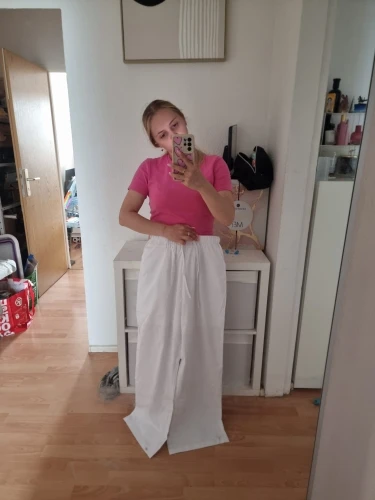 Luxe Linen-Cotton Wide Leg Pants - Breathable Summer Style photo review