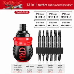 13 - Piece Multi - Functional Screwdriver and Ratchet Set - Extendable, Mini Hand Tool Kit for Versatile Household Use (13 IN 1)