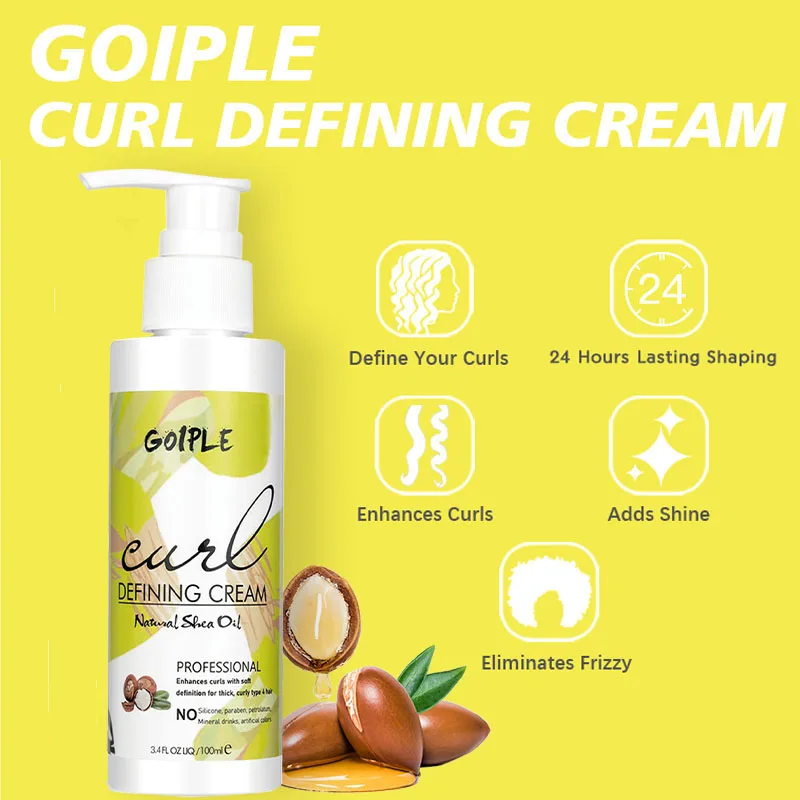 GOIPLE 100ML Curl Defining Cream for Perfection Wavy Hair Care Curly Enhancer Smooth Anti-Frizz and Enhance Natural All Type 2