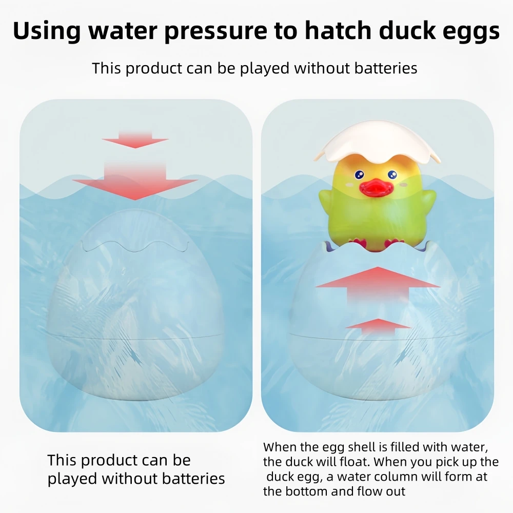 Baby Toys|Summer Baby Bathroom Bath Toys|Floating Water Spray Egg|Hatching Egg Spray Cloud Bathtub Water Toy — view 4