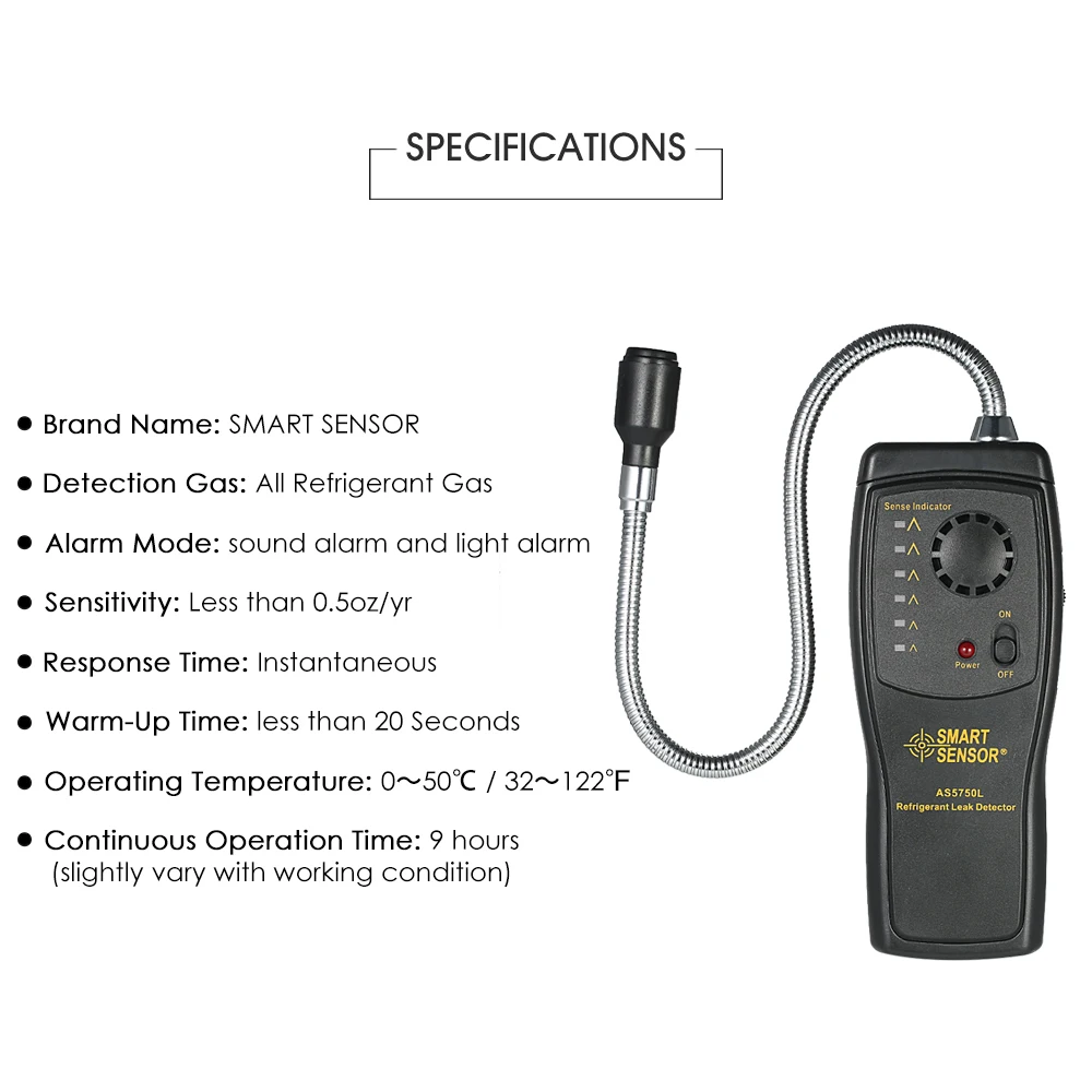 SMART SENSOR Halogen Gas detector Automotive Air Conditioning Refrigerant Gas Fr