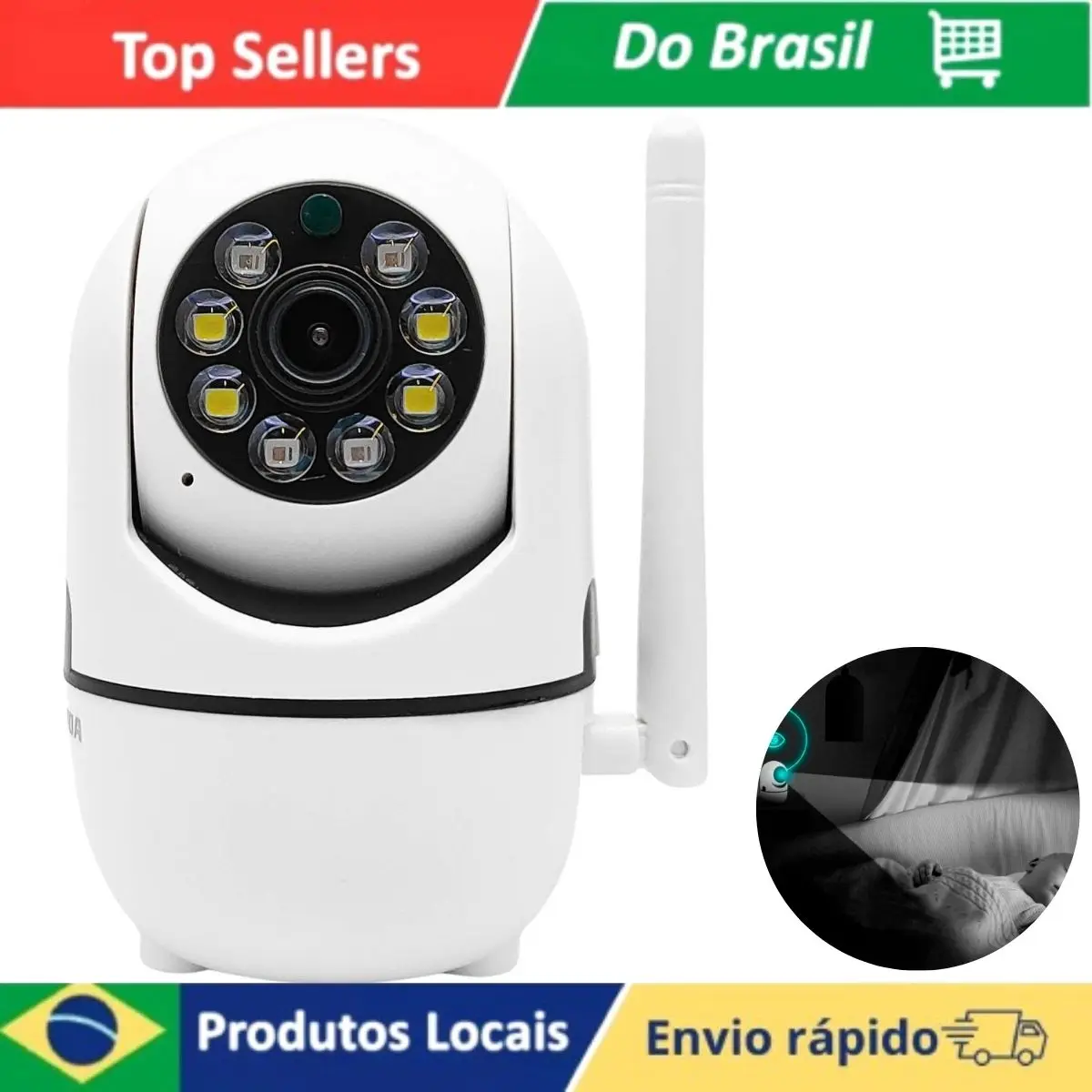 1080P Wi-Fi Surveillance Camera With Night Vision Bidirectional Audio And Motion Detection For Residential Security
