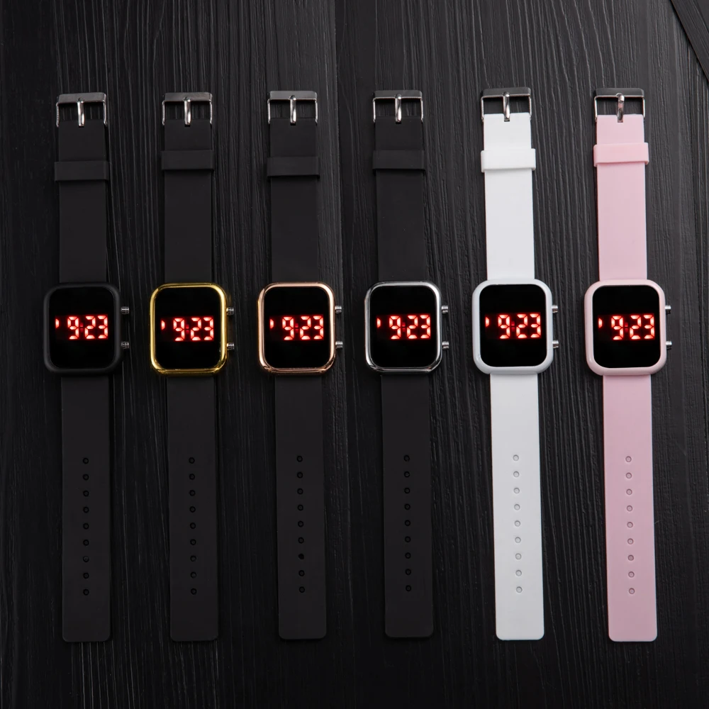 2025 Digital Watches for Women Sports Watches LED Wristwatch Ladies Silicone Strap Elegant Electronic Clock Relojes Digitales - 3