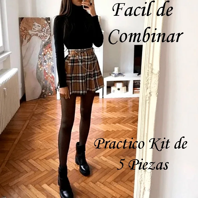 Súper Pack 5 Pares Medias Afelpadas Térmicas Efecto Piel | Kit Práctico Forro Polar para Combinar | Oferta Total Invierno