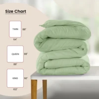 Lux Decor Down Alternative Comforter – 1 Piece Fluffy Duvet Insert with Box Stitch Design – Soft and Cozy Bedding, 102" x 90" 5