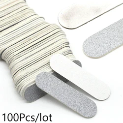 Nail Art Buffing Block - White Sponge File for Smooth Manicure & Pedicure Excellence (100Pcs - lot)