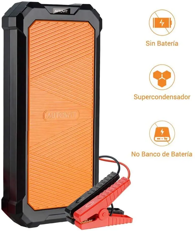 BuTure Booster Batterie, 3000A, 21800MAH Portable Jump Starter à Essence  Jusqu'à 8.5L Gas