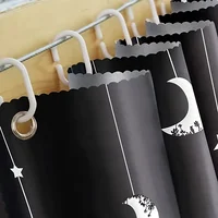 Rideau de lit 1 chambre - occultant, motif étoiles, séparateur de pièce, tissu léger, idéal pour les familles et les dortoirs 5