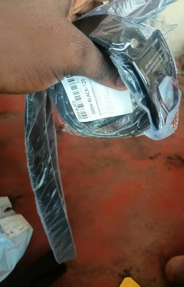 MIDNIGHT SOVEREIGN™ – Black Buckle Genuine Leather Belt photo review