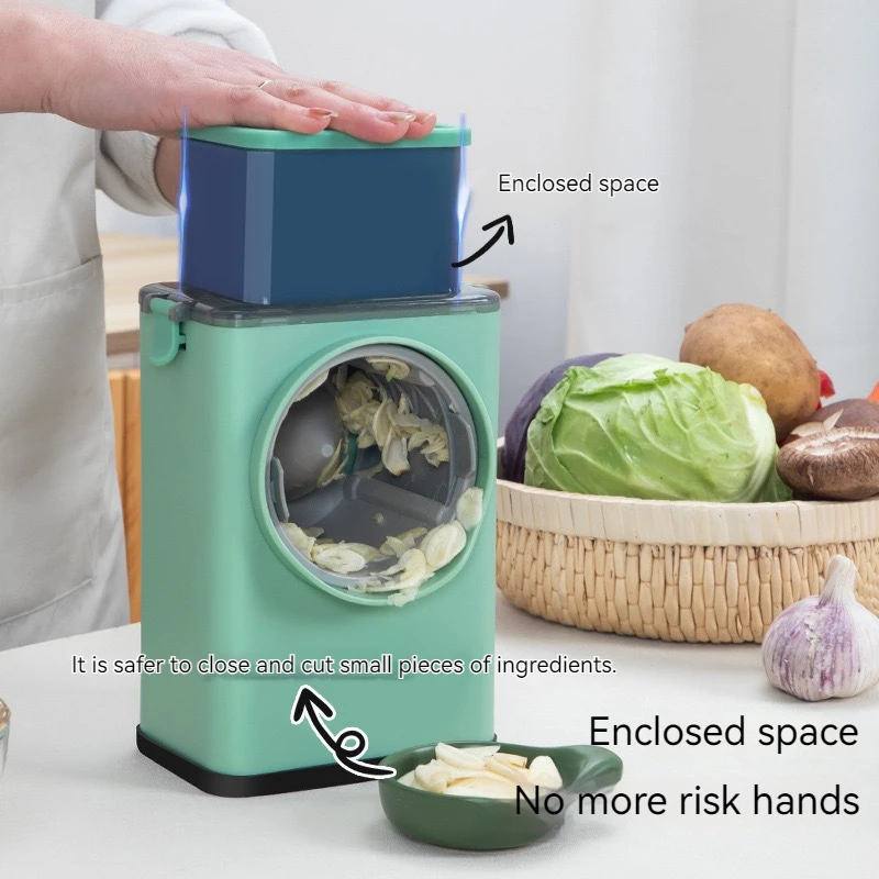 

Hand-cranked Vegetable Cutting Artifact Multi-Functional Grater Vegetable Cutter Grater Household Kitchen Gadget Accessories