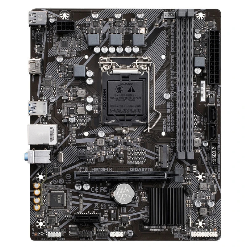 Motherboard gigabyte h510m K (socket1200, h510, mATX, 2ddr4, M.2