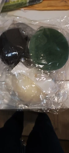 Pack 3 éponges Konjac, Charbon, Thé vert