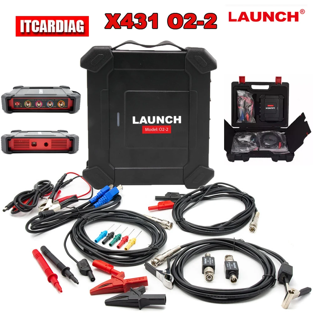 Lancio X431 O2-2 Oscilloscopio Scopebox 4 Canali 100Mhz Oscilloscopi Usb Dc Per Strumento Diagnostico Obd X431 Pad Vii /Pad V/Pad 3