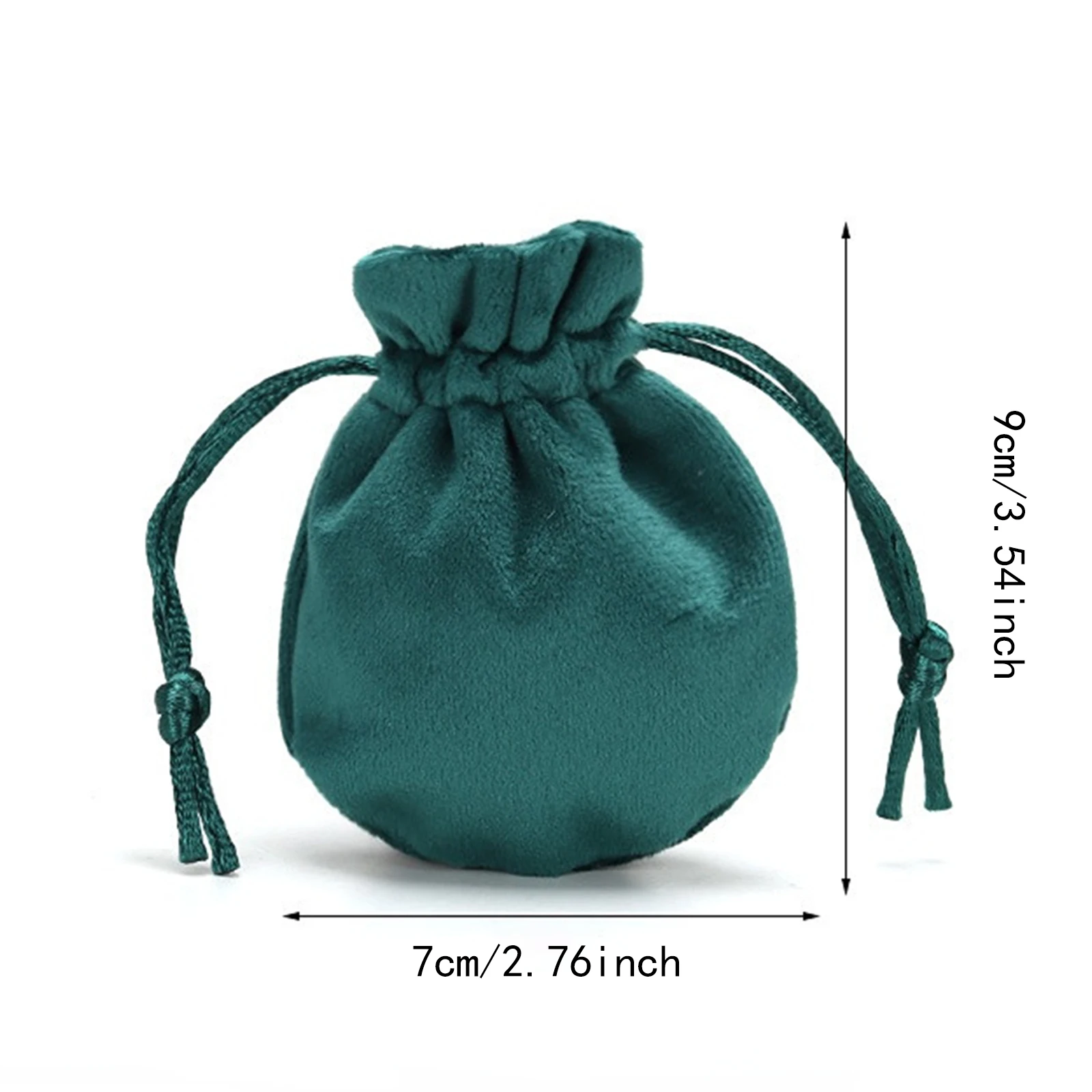 Luxe Velvet Drawstring Jewelry Pouch for Rings Earrings Gift Bag Travel Organizer Soft Wedding Bridesmaid Birthday Gift Box