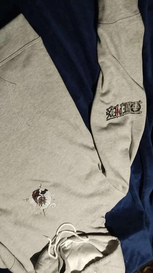 One Piece Gear 5 Luffy Hoodie – Zip-Up Anime Jacket with Sleeve Graphics (Multiple Colors)