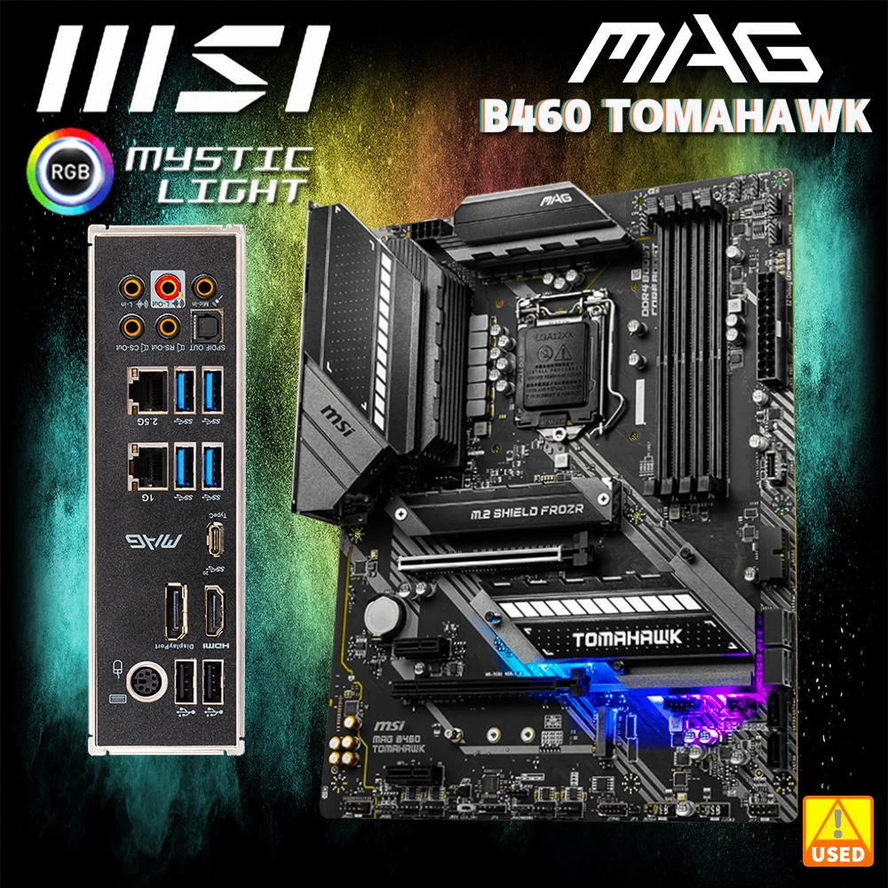 MAG B460 TOMAHAWK MSI Motherboard with Intel B460 Chipset 4 DDR4 ...