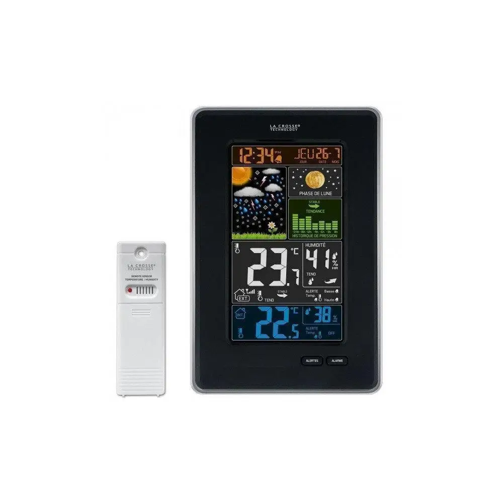 Home Weather Station Lacrosse Ws6835 With A Large Color Screen