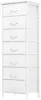 White Tall Dresser for Bedroom, 7-Drawer Fabric Storage Organizer, Perfect for Closet, Entryway, Hallway, or Nightstand Furnitur 1