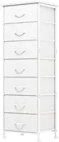 White Tall Dresser for Bedroom, 7-Drawer Fabric Storage Organizer, Perfect for Closet, Entryway, Hallway, or Nightstand Furnitur 1