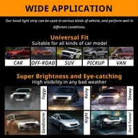 71 inch LED Engine Cover Light Strip Dynamic Scan Start-up Effect Car Hood Upgrade Daytime Running Lights SUV Truck Pickup DRL - Image 4
