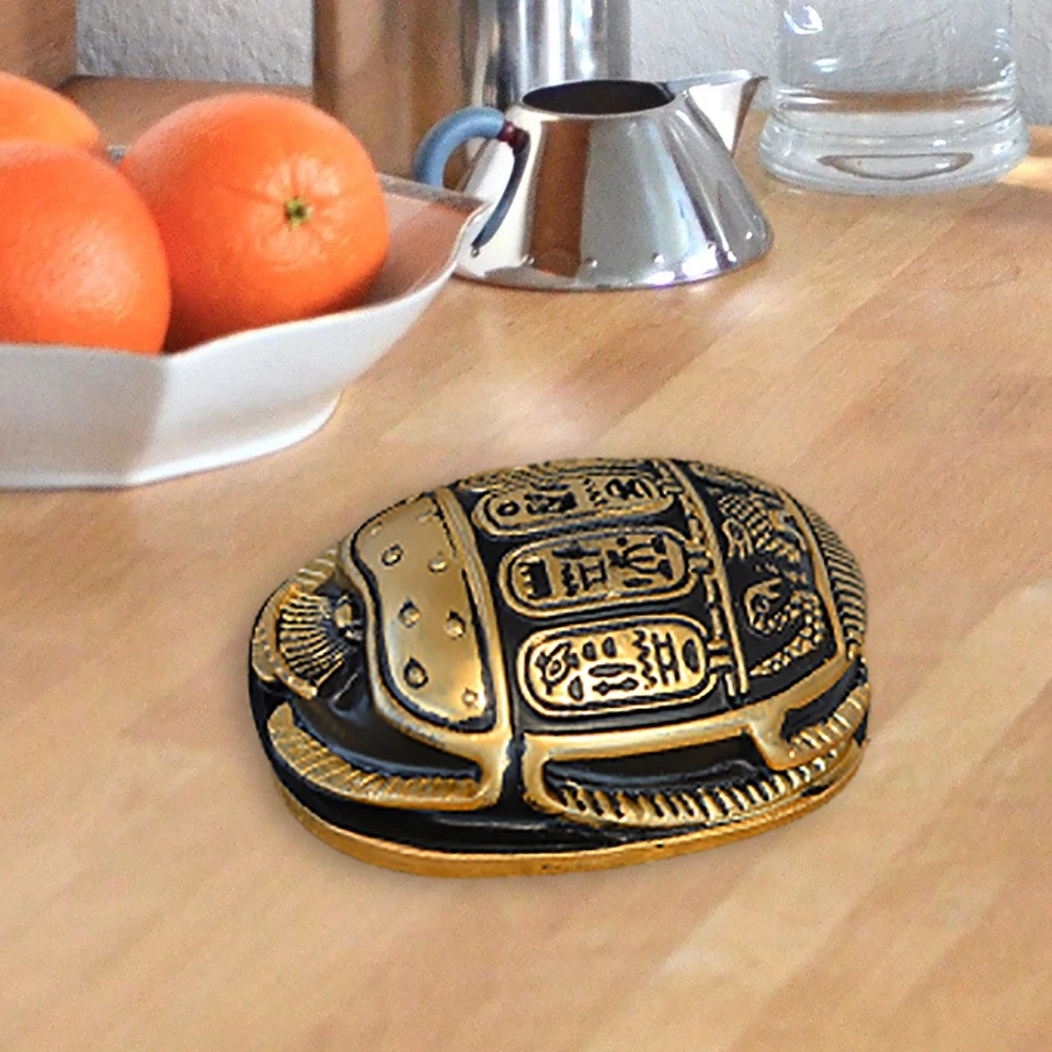 樹脂スカラベ置物像装飾古代エジプトのお守りスカラベ装飾クラフト