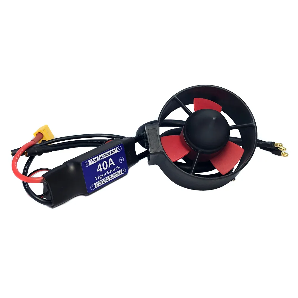 Hobbyocean 2.1KG Underwater Thruster 16V 300W Brushless Motor 40A ESC for RC Bait Tug Boat Nest Ship Submarin ROV Robot images - 6