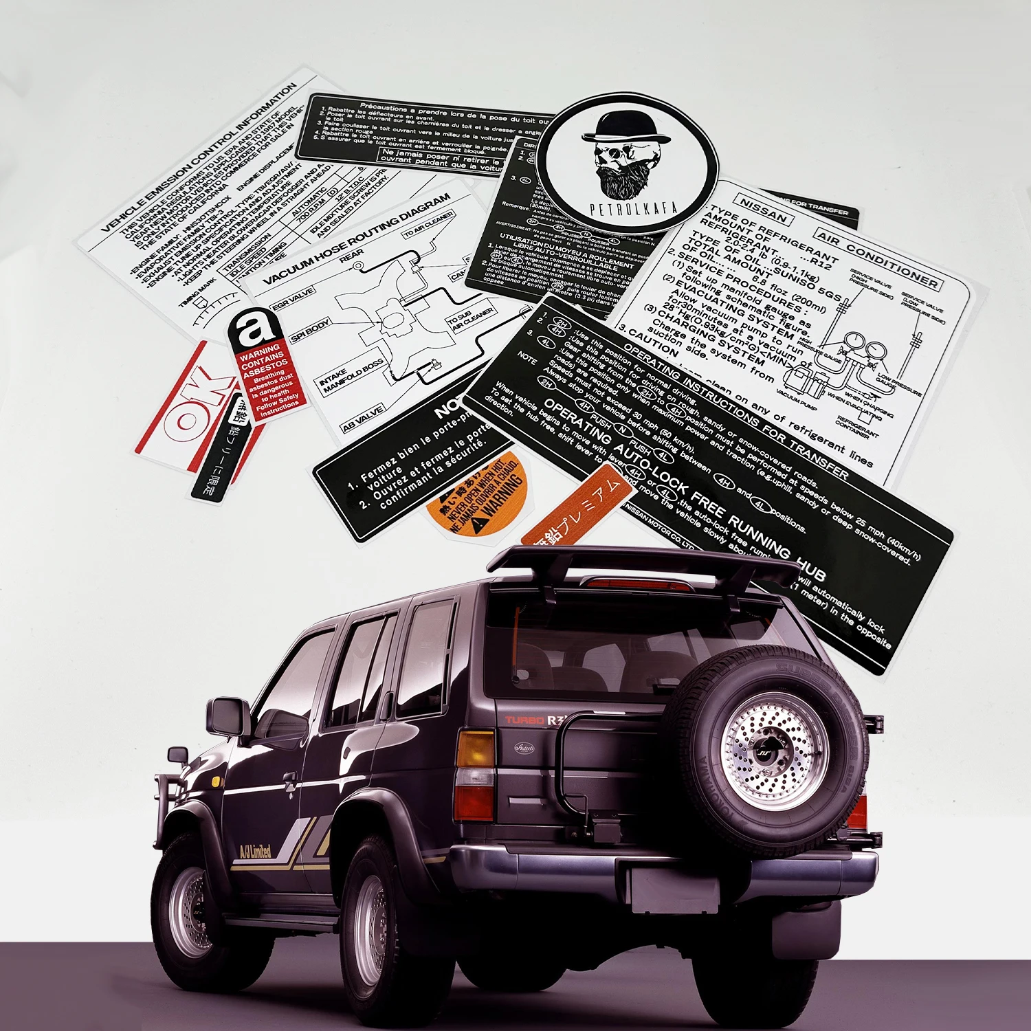 

NSSAN TERRANO PATHFINDER WD21 наклейки для ремонта автомобиля